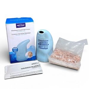 Himalayan crystal salt inhaler 100% Natural Pink Salt Included